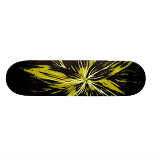 Gelbes Blitz-Bolzen-Skateboard Skateboard
