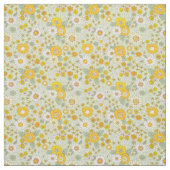 Gelbes Blumengartenmuster Stoff (Muster)