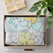 Gelbes Blumengewebe Seidenpapier (Geschenk)
