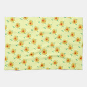 Gelbes Blumenhandtuch Küchentuch (Horizontal)