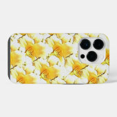 Gelbes Blumenhandyhülle iPhone Hülle (Rückseite (Horizontal))