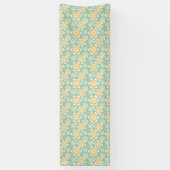 Gelbes Blumenmuster Banner (Vertikal)