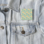 Gelbes Blumenmuster Button (Beispiel)