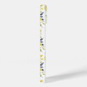 Gelbes Blumenmuster Case-Mate iPhone Hülle (Rückseite / Rechts)