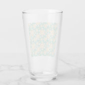 Gelbes Blumenmuster Glas (Rückseite)