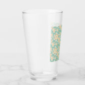 Gelbes Blumenmuster Glas (Rechts)
