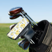 Gelbes Blumenmuster Golf Headcover (In Situ)