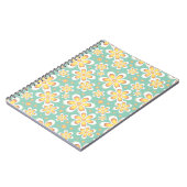 Gelbes Blumenmuster Notizblock (Linke Seite)