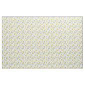 Gelbes Blumenmuster Stoff (Fat Quarter (45,7 x 55,9 cm))