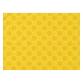 gelbes Blumenrastermuster Tischdecke (Vorderseite (Horizontal))