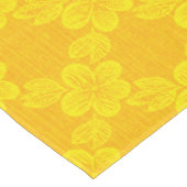 gelbes Blumenrastermuster Tischdecke (Schrägansicht)