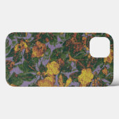Gelbes Blumentarnungsmuster Case-Mate iPhone Hülle (Rückseite (Horizontal))