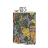 Gelbes Blumentarnungsmuster Flachmann (Links)