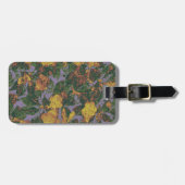 Gelbes Blumentarnungsmuster Gepäckanhänger (Vorderseite horizontal)