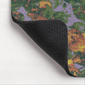 Gelbes Blumentarnungsmuster Mousepad (Ecke)