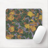 Gelbes Blumentarnungsmuster Mousepad (Mit Mouse)
