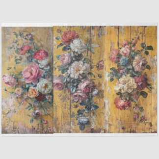 Gelbes Blumenzwirn, Papier für Reklametafeln