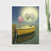 Gelbes Boot Karte (Vorderseite)