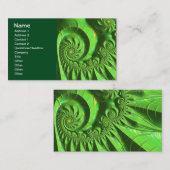 Gelbes Brago-Mitchell Fraktal Kunst Visitenkarte (Vorne/Hinten)