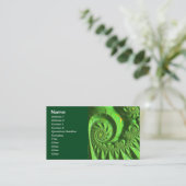 Gelbes Brago-Mitchell Fraktal Kunst Visitenkarte (Stehend Vorderseite)
