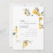 Gelbes Brautparty Einladung (Vorderseite)