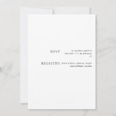 Gelbes Brautparty Einladung (Rückseite)