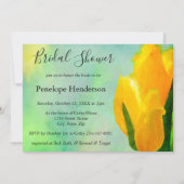 Gelbes Brautparty Einladung (Vorderseite)