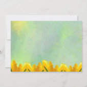 Gelbes Brautparty Einladung (Rückseite)