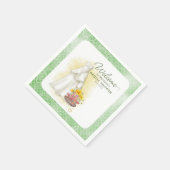Gelbes Brautparty Serviette (Ecke)