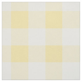 Gelbes Büffel-Karo-Muster Stoff