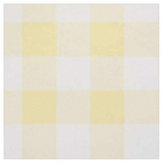 Gelbes Büffel-Karo-Muster Stoff (Muster)