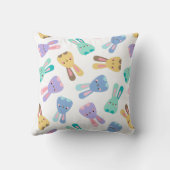 Gelbes Bunny & Blume Hübsche Geburtsstunde Kissen (Rückseite)