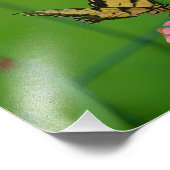 Gelbes Butterfly-Foto Fotodruck (Ecke)