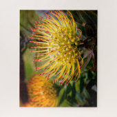 Gelbes Button Kissen Kula Puzzle (Vertikal)