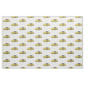 Gelbes C6 Korvette Handgezeichnetes Sketch-Gewebe Stoff (Fat Quarter (45,7 x 55,9 cm))