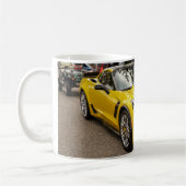 Gelbes C7 z07 Paket Chevrolet Corvette Kaffeetasse (Links)