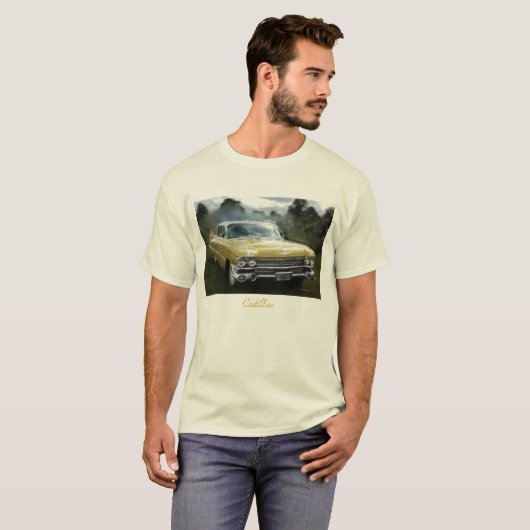 Gelbes Cadillac T-Shirt (Vorne ganz)