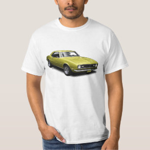 Gelbes Camaro auf weißem T - Shirt
