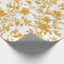 Gelbes Chinoiserie-Blumen-Toile-Muster 2 Garten P