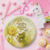 Gelbes Chrysanthemum-Party-Papierplatte Sprichwort Pappteller (Party)