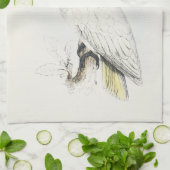 Gelbes Cockatoo-Geschirrtuch mit Haube Geschirrtuch (Gefaltet)