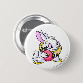 Gelbes Cybunny, das Negg umarmt Button (Vorne & Hinten)