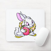 Gelbes Cybunny, das Negg umarmt Mousepad (Mit Mouse)