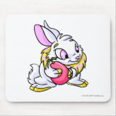 Gelbes Cybunny, das Negg umarmt Mousepad (Vorne)