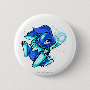 Gelbes Cybunny mit Sternen Button