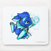 Gelbes Cybunny mit Sternen Mousepad (Vorne)