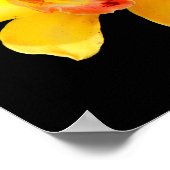 Gelbes Cymbidium Orchid Poster (Ecke)