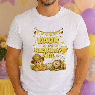 Gelbes Dada des Geburtstagsmädchens Herren T-Shirt