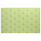 Gelbes Daffodien-Frühlinggrün Stoff (Fat Quarter (45,7 x 55,9 cm))