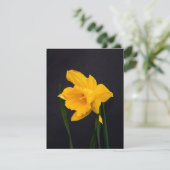 Gelbes Daffodil Feiertagskarte (Stehend Vorderseite)